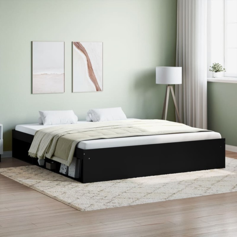 vidaXL Giroletto Nero 180x200 cm Super King vidaXL Giroletto Nero 180x200 cm Super King