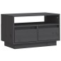 Mobile Porta TV Grigio 60x35x37 cm in Legno Massello di Pino Mobile Porta TV Grigio 60x35x37 cm in Legno Massello di Pino