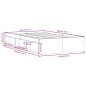 vidaXL Giroletto Grigio Sonoma 120x200 cm vidaXL Giroletto Grigio Sonoma 120x200 cm