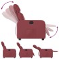 vidaXL Poltrona Reclinabile Rosso Vino in Similpelle