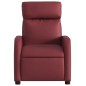 vidaXL Poltrona Reclinabile Rosso Vino in Similpelle