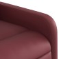 vidaXL Poltrona Reclinabile Rosso Vino in Similpelle