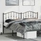 vidaXL Testiera in Metallo Nero 180 cm