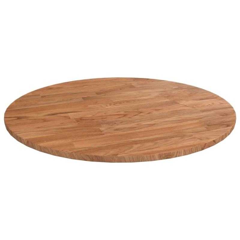 Piano Tavolo Rotondo Marrone Chiaro Ø40x1,5 cm Rovere Trattato Piano Tavolo Rotondo Marrone Chiaro Ø40x1,5 cm Rovere Trattato