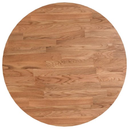 Piano Tavolo Rotondo Marrone Chiaro Ø40x1,5 cm Rovere Trattato