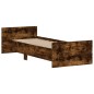 vidaXL Giroletto senza Materasso Rovere Fumo 75x190 cm in Truciolato vidaXL Giroletto senza Materasso Rovere Fumo 75x190 cm in Truciolato