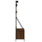 vidaXL Appendiabiti con Porta Scarpe Rovere Marrone 100x41x184 cm vidaXL Appendiabiti con Porta Scarpe Rovere Marrone 100x41x184 cm