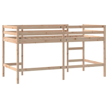 vidaXL Letto Soppalco con Scala Bambini 80x200cm Massello Pino