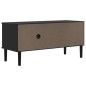 vidaXL Mobile TV SENJA Aspetto Rattan Nero 106x40x49 cm Massello Pino vidaXL Mobile TV SENJA Aspetto Rattan Nero 106x40x49 cm Massello Pino