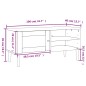 vidaXL Mobile TV SENJA Aspetto Rattan Nero 106x40x49 cm Massello Pino vidaXL Mobile TV SENJA Aspetto Rattan Nero 106x40x49 cm Massello Pino