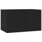 Armadietto a Muro Nero 60x36,5x35 cm in Legno Multistrato Armadietto a Muro Nero 60x36,5x35 cm in Legno Multistrato