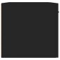 Armadietto a Muro Nero 60x36,5x35 cm in Legno Multistrato Armadietto a Muro Nero 60x36,5x35 cm in Legno Multistrato