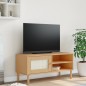 vidaXL Mobile TV SENJA Aspetto Rattan Marrone 106x40x49 Massello Pino vidaXL Mobile TV SENJA Aspetto Rattan Marrone 106x40x49 Massello Pino