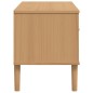 vidaXL Mobile TV SENJA Aspetto Rattan Marrone 106x40x49 Massello Pino vidaXL Mobile TV SENJA Aspetto Rattan Marrone 106x40x49 Massello Pino
