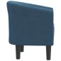 vidaXL Poltrona Cabriolet Blu Scuro in Velluto vidaXL Poltrona Cabriolet Blu Scuro in Velluto