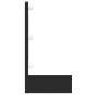 vidaXL Mobile a Specchio con LED Nero 90x31,5x62 cm