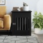 vidaXL Gabbia Cani da Arredamento Nera 55x75x65cm Legno Multistrato vidaXL Gabbia Cani da Arredamento Nera 55x75x65cm Legno Multistrato