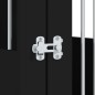 vidaXL Gabbia Cani da Arredamento Nera 55x75x65cm Legno Multistrato vidaXL Gabbia Cani da Arredamento Nera 55x75x65cm Legno Multistrato