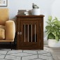 vidaXL Gabbia Cani Arredamento Rovere Marrone 55x75x65cm Multistrato