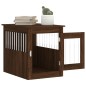 vidaXL Gabbia Cani Arredamento Rovere Marrone 55x75x65cm Multistrato