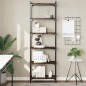 vidaXL Libreria a 6 Ripiani Rovere Fumo 60x30x188 cm Legno Multistrato vidaXL Libreria a 6 Ripiani Rovere Fumo 60x30x188 cm Legno Multistrato