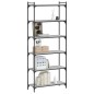 vidaXL Libreria 6 Ripiani Grigio Sonoma 80x30x188cm Legno Multistrato vidaXL Libreria 6 Ripiani Grigio Sonoma 80x30x188cm Legno Multistrato