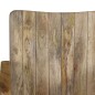 vidaXL Panca a 2 Posti in Legno Massello di Mango e Acciaio vidaXL Panca a 2 Posti in Legno Massello di Mango e Acciaio