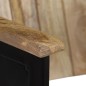 vidaXL Panca a 2 Posti in Legno Massello di Mango e Acciaio vidaXL Panca a 2 Posti in Legno Massello di Mango e Acciaio