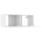 Set di Mobili Porta TV 7 pz Bianco Lucido in Legno Multistrato Set di Mobili Porta TV 7 pz Bianco Lucido in Legno Multistrato