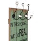 vidaXL Appendiabiti da Parete con 6 Ganci HAPPY LOVE 120x40 cm vidaXL Appendiabiti da Parete con 6 Ganci HAPPY LOVE 120x40 cm