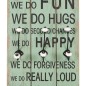 vidaXL Appendiabiti da Parete con 6 Ganci HAPPY LOVE 120x40 cm vidaXL Appendiabiti da Parete con 6 Ganci HAPPY LOVE 120x40 cm