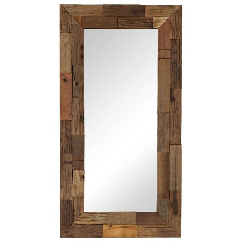 vidaXL Specchio in Legno Massello di Recupero 50x110 cm vidaXL Specchio in Legno Massello di Recupero 50x110 cm