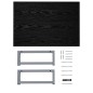 vidaXL Mobile da Bagno Nero 60x40x16,3 cm vidaXL Mobile da Bagno Nero 60x40x16,3 cm