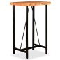 vidaXL Set da Bar 3 pz in Legno Massello di Acacia e Vera Pelle vidaXL Set da Bar 3 pz in Legno Massello di Acacia e Vera Pelle