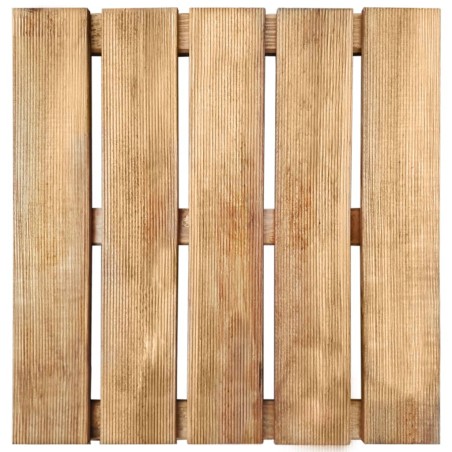 vidaXL Piastrelle per Esterni 18 pz 50x50 cm in Legno Marrone
