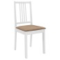 vidaXL Set per Sala da Pranzo 5 pz in MDF Bianco vidaXL Set per Sala da Pranzo 5 pz in MDF Bianco