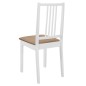 vidaXL Set per Sala da Pranzo 5 pz in MDF Bianco vidaXL Set per Sala da Pranzo 5 pz in MDF Bianco
