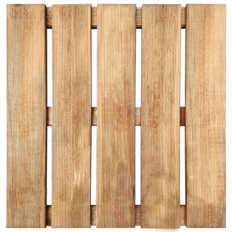 vidaXL Piastrelle per Esterni 30 pz 50x50 cm in Legno Marrone