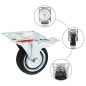 vidaXL Ruote Girevoli 16 pz 75 mm vidaXL Ruote Girevoli 16 pz 75 mm