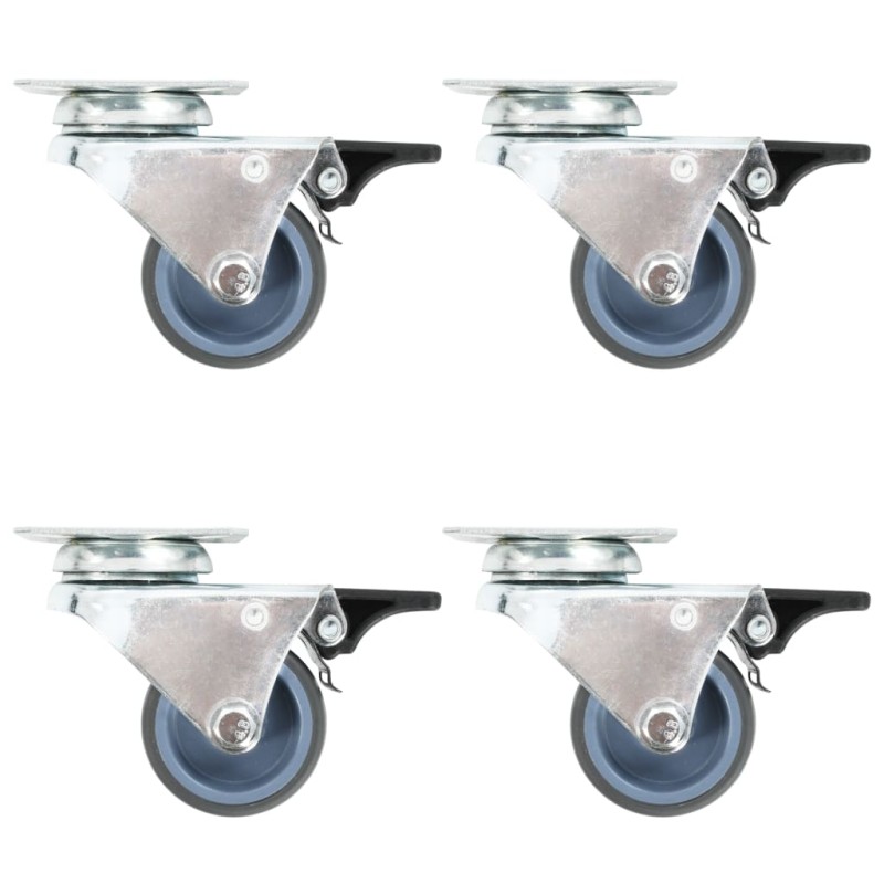 vidaXL Ruote Girevoli Gemellate 24 pz 50 mm vidaXL Ruote Girevoli Gemellate 24 pz 50 mm