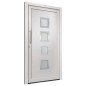 vidaXL Porta di Ingresso Bianca 98x208 cm vidaXL Porta di Ingresso Bianca 98x208 cm