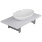 vidaXL Set Mobili da Bagno 2 pz Ceramica Bianco vidaXL Set Mobili da Bagno 2 pz Ceramica Bianco