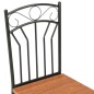 vidaXL Set da Pranzo 5 pz in MDF e Acciaio Marrone vidaXL Set da Pranzo 5 pz in MDF e Acciaio Marrone