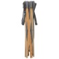 vidaXL Cesto della Biancheria Pieghevole Grigio Legno e Tessuto vidaXL Cesto della Biancheria Pieghevole Grigio Legno e Tessuto
