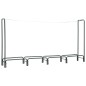 vidaXL Rastrelliera per Legna da Ardere Antracite 240x35x120cm Acciaio vidaXL Rastrelliera per Legna da Ardere Antracite 240x35x120cm Acciaio