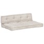 vidaXL Cuscino per Divani Pallet Marrone Chiaro in Tessuto Patchwork vidaXL Cuscino per Divani Pallet Marrone Chiaro in Tessuto Patchwork