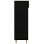 Scarpiera Nera 60x35x105 cm in Legno Multistrato Scarpiera Nera 60x35x105 cm in Legno Multistrato