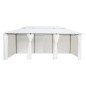 vidaXL Gazebo con Tende 600x298x270 cm Bianco 180g/m² vidaXL Gazebo con Tende 600x298x270 cm Bianco 180g/m²