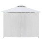 vidaXL Gazebo con Tende 600x298x270 cm Bianco 180g/m² vidaXL Gazebo con Tende 600x298x270 cm Bianco 180g/m²
