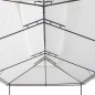 vidaXL Gazebo con Tende 600x298x270 cm Bianco 180g/m² vidaXL Gazebo con Tende 600x298x270 cm Bianco 180g/m²
